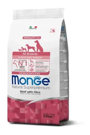 Monge Natural Superpremium Puppy&Junior All Breeds con Manzo Promo Stagionale