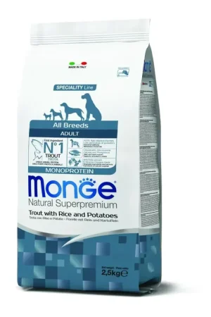 Monge Natural Superpremium Adult All Breeds con Trota Scelto Dai Clienti
