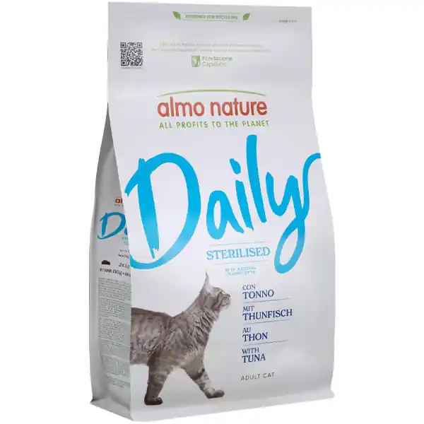 Almo Nature - Adult Cat Daily Sterilised Tonno Shop on line Gatti Giulius Pet Shop Economico
