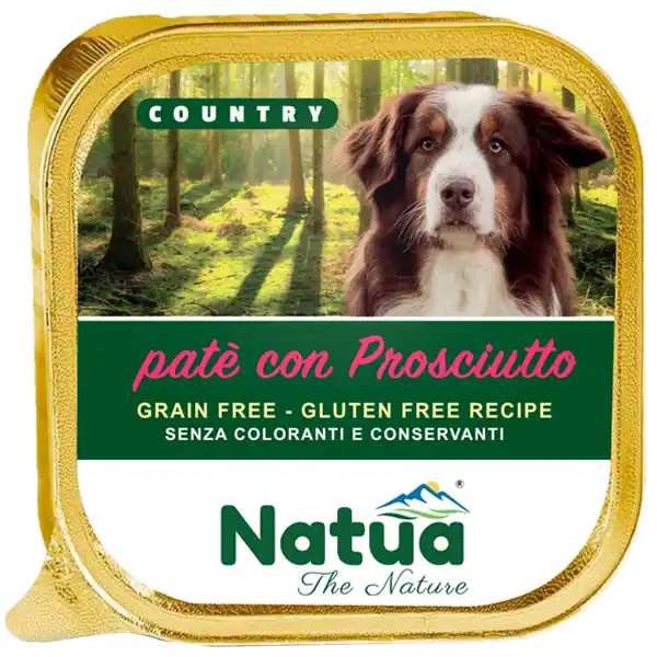 natua - Country Adult Dog Patè Prosciutto Shop on line Cani Giulius Pet Shop Soddisfatti O Rimborsati