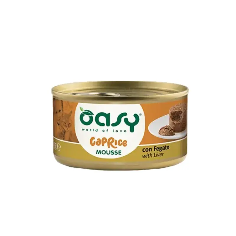 Oasy Caprice Mousse al Fegato per Gatti 85gr Robinson Pet Shop Nuovo Arrivo