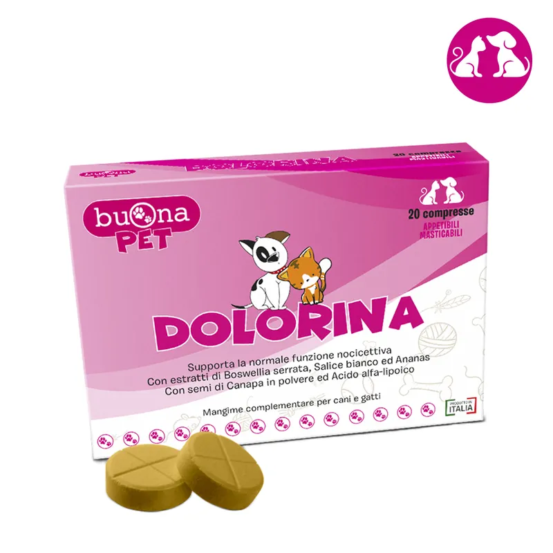 Soddisfatti O Rimborsati Buona Pet Dolorina 20 Compresse Masticabili per Cani e Gatti Robinson Pet Shop