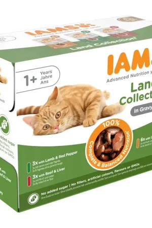 Iams Cat Busta Multipack 12x85G Land Collection Promozione Esclusiva