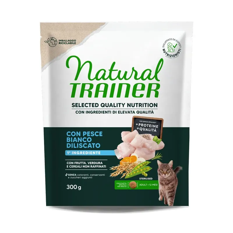 Natural Trainer Selected Gatto Sterilised Pesce Scelto Dai Clienti