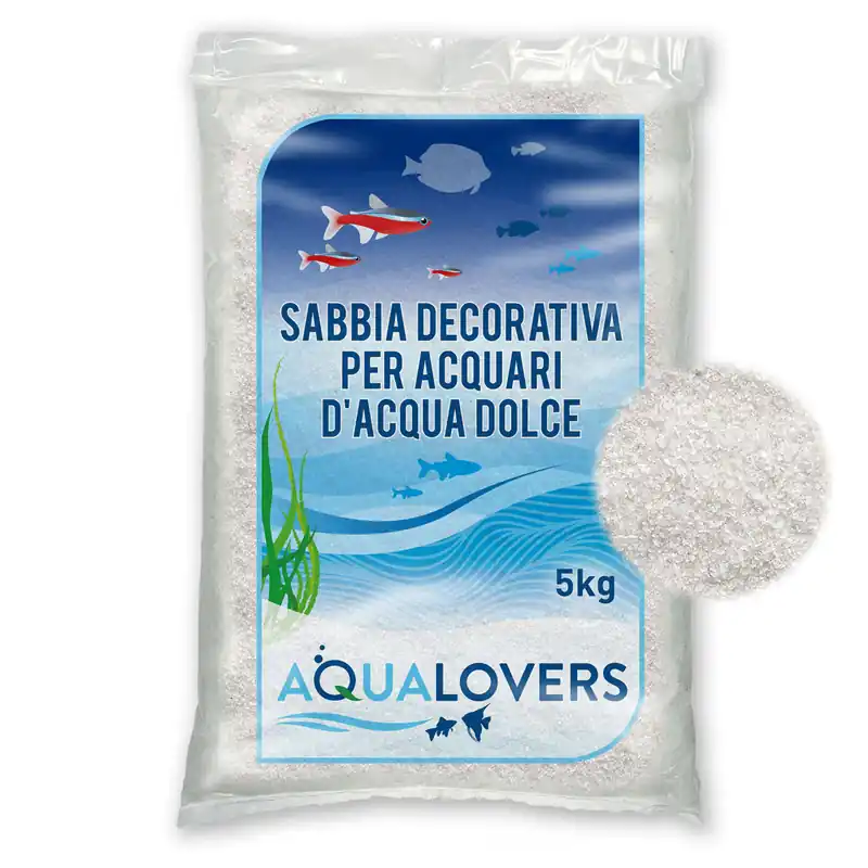 Aqualovers Sabbia naturale al Quarzo Bianco 5kg L‘Isola dei Tesori Bestseller