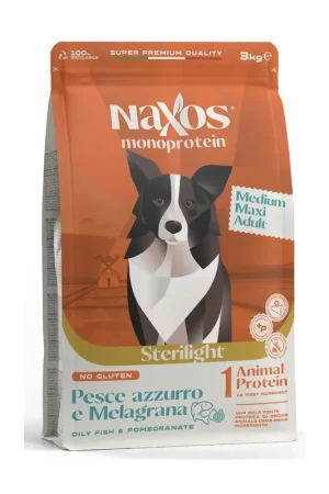 Naxos Monoprotein Medium Maxi Adult Sterilight Pesce Azzurro Nuovo Arrivo