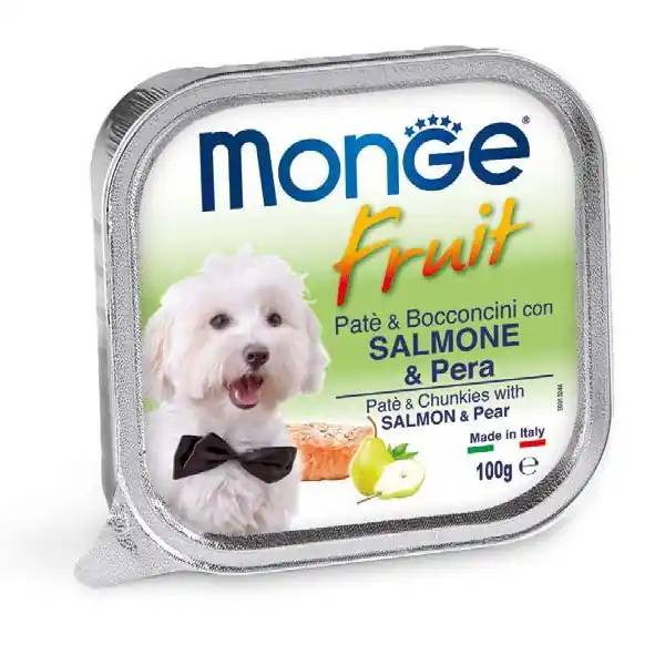 Monge - Fruit Paté e Bocconcini con Salmone e Pera Shop on line Cani Giulius Pet Shop Super Prezzo