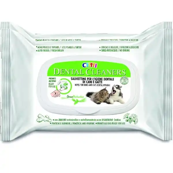 Cliffi - Dental Cleaners Salviettine Shop on line Cani Giulius Pet Shop Offerta Del Giorno
