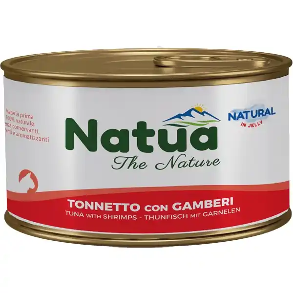 natua - Natural Adult Jelly Tonnetto con Gamberi Per Gatti Shop on line Gatti Giulius Pet Shop Offerta