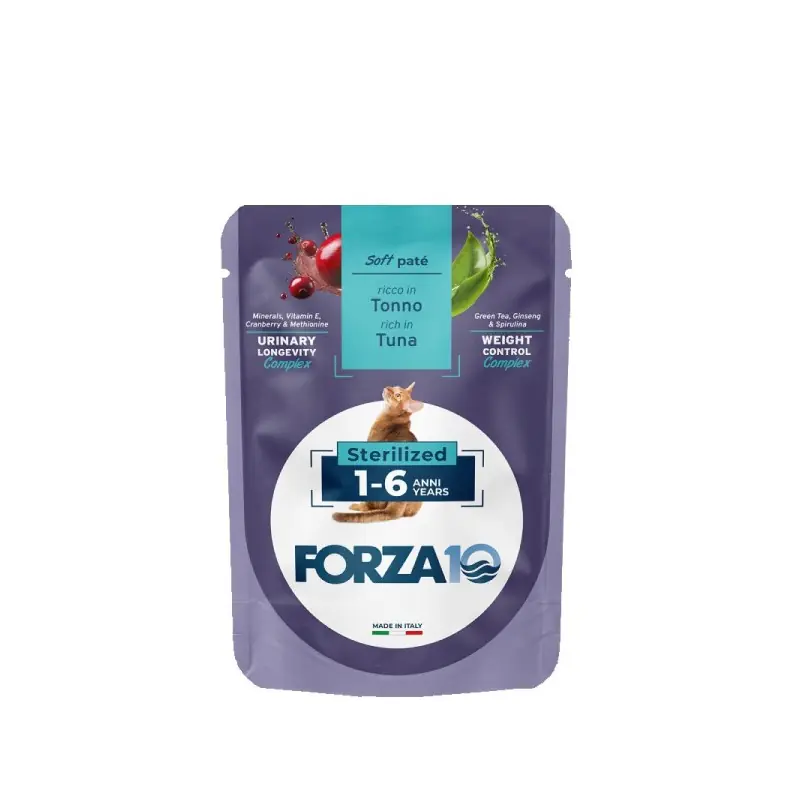Compra Online FORZA 10 softpatè bustina 80gr STERILIZED TONNO