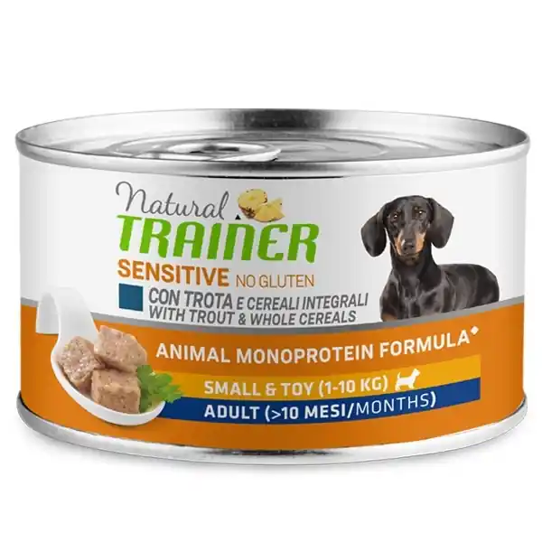 Prezzo Di Fabbrica Trainer - Natural Sensitive No Gluten Small & Toy Adult con Trota e Cereali Integrali Shop on line Cani Giulius Pet Shop