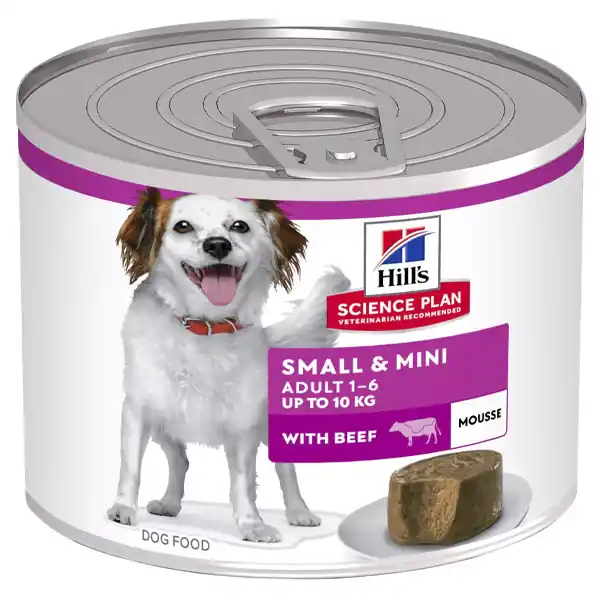 Hill‘s - Science Plan Adult Small & Mini Mousse con Manzo Shop on line Cani Giulius Pet Shop Direttamente Dal Produttore