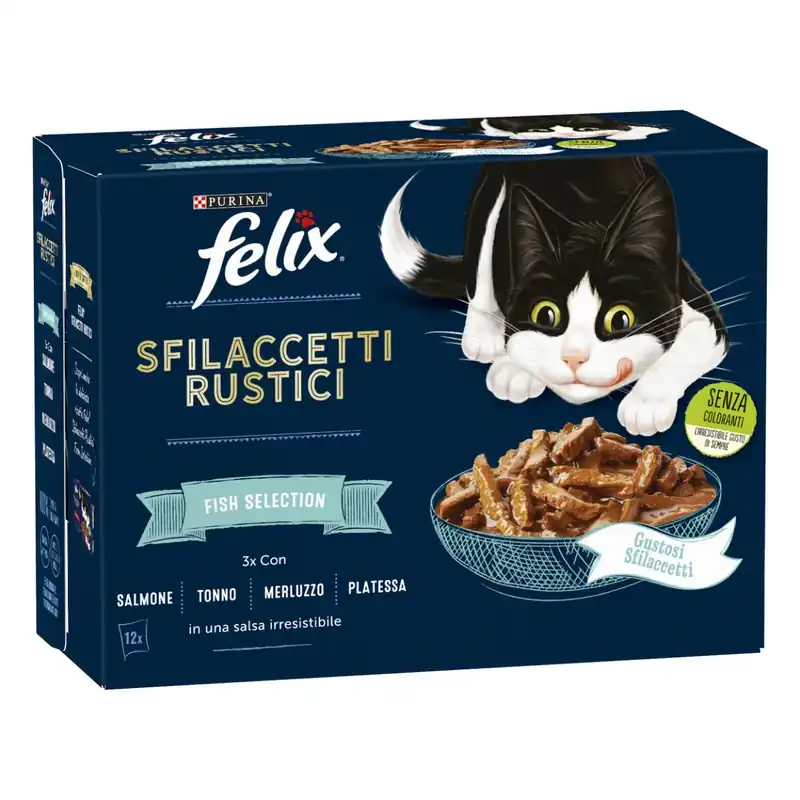 Offerta Felix Sfilaccetti Rustici Cat Busta Multipack 12x80G